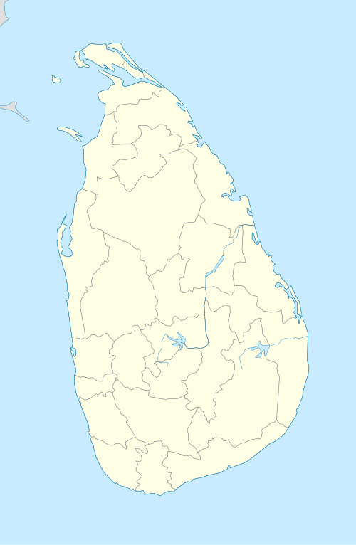Sri Lanka tour route map